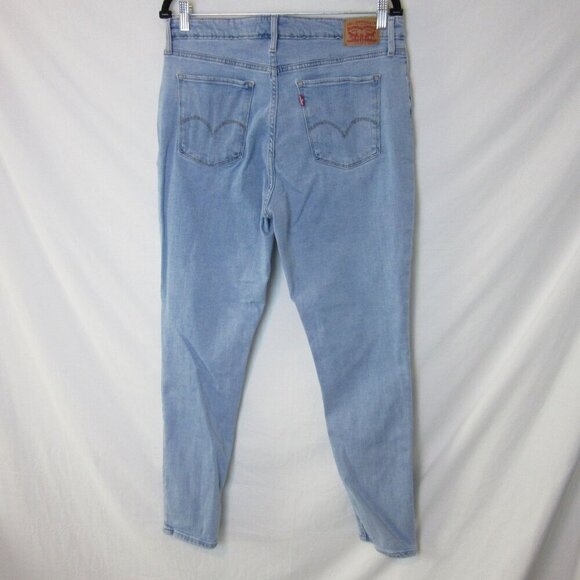 Levi's 721 Jeans High Rise Skinny Light Wash Blue Denim Plus Size Women's 33 - Picture 4 of 6